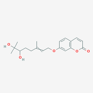 molecular formula C19H24O5 B1206045 7-(6,7-二羟基-3,7-二甲基辛-2-烯氧基)香豆素-2-酮 