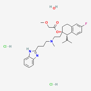 molecular formula C29H42Cl2FN3O4 B12060470 Mibefradil dihydrochloride hydrate 