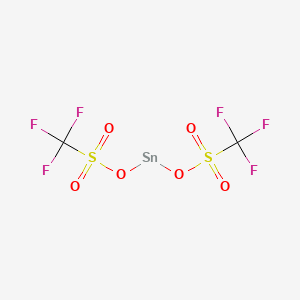 molecular formula C2F6O6S2Sn B12060648 bis(trifluoromethylsulfonyloxy)tin 