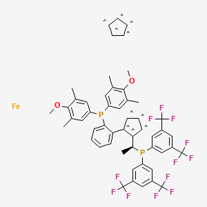 (S)-1-{(S)-2-[2-[Bis(4-methoxy-3,5-dimethylphenyl)phosphino]phenyl]ferrocenyl}-e