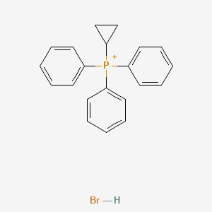 molecular formula C21H21BrP+ B12060843 cyclopropyl(triphenyl)phosphanium;hydrobromide 