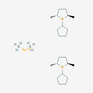 carbanide;(2R,5R)-1-cyclopentyl-2,5-dimethylphospholane;iron(2+)