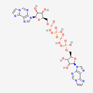 molecular formula C24H28N10O19P4 B1206086 Di(1,N(6)-ethenoadenosine)-5',5'''-P(1),P(4)-tetraphosphate CAS No. 96920-51-3
