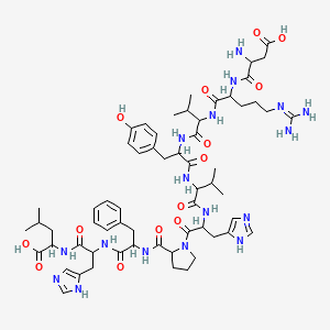 molecular formula C61H87N17O14 B12060875 H-DL-Asp-DL-Arg-DL-Val-DL-Tyr-DL-Val-DL-His-DL-Pro-DL-Phe-DL-His-DL-Leu-OH 