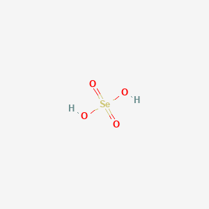 molecular formula H2SeO4<br>H2O4Se B1206089 Selenic acid CAS No. 7783-08-6