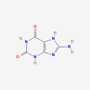 molecular formula C5H5N5O2 B1206093 8-Aminoxanthine CAS No. 5461-03-0
