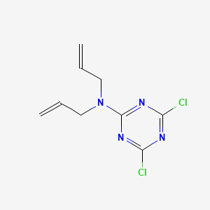 molecular formula C9H10Cl2N4 B1206094 2,4-Dichloro-6-(N,N-diallylamino)-1,3,5-triazine CAS No. 46409-23-8