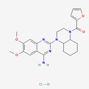 1-(4-Amino-6,7-dimethoxy-2-quinazolinyl)-4-(2-furanylcarbonyl) decahydroquinoxaline