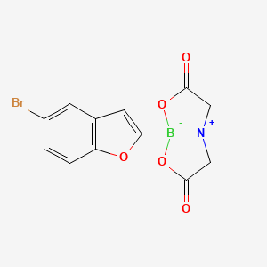 molecular formula C13H11BBrNO5 B12060958 1-(5-bromo-1-benzofuran-2-yl)-5-methyl-2,8-dioxa-5-azonia-1-boranuidabicyclo[3.3.0]octane-3,7-dione 