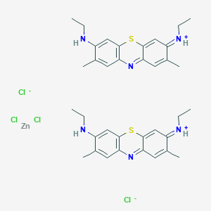 molecular formula C36H44Cl4N6S2Zn B12060965 Basic blue 24 zinc chloride double salt 