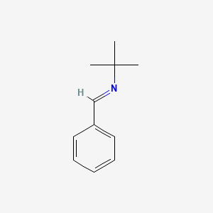 molecular formula C11H15N B1206100 2-Propanamine, 2-methyl-N-(phenylmethylene)- CAS No. 6852-58-0
