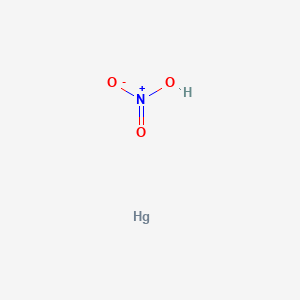 molecular formula HHgNO3 B1206101 Nitric acid, mercury salt (VAN) CAS No. 24670-15-3