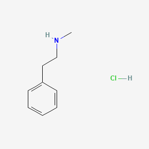 molecular formula C9H14ClN B1206113 Phenethylamine, N-methyl-, hydrochloride CAS No. 4104-43-2