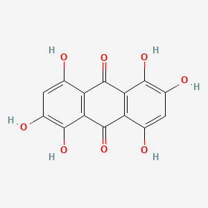 molecular formula C14H8O8 B1206114 1,2,4,5,6,8-Hexahydroxyanthraquinone CAS No. 6373-24-6