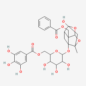 molecular formula C30H32O15 B1206117 Galloylpaeoniflorin CAS No. 122965-41-7