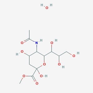 Methyl 5-acetamido-2,4-dihydroxy-6-(1,2,3-trihydroxypropyl)oxane-2-carboxylate;hydrate