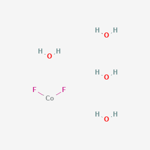 molecular formula CoF2H8O4 B12061332 Cobalt fluoride (CoF2), tetrahydrate (8CI,9CI) 