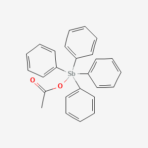 molecular formula C26H23O2Sb B12061343 Tetraphenylantimony acetate CAS No. 24696-71-7