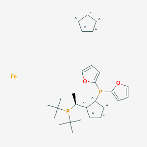 (R)-1-{(SP)-2-[Di(2-furyl)phosphino]ferrocenyl}ethyldi-tert-butylphosphine