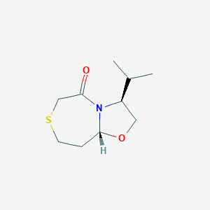 (7R,10S)-(+)-1-Aza-10-isopropyl-8-oxa-4-thiabicyclo[5.3.0]-2-decanone