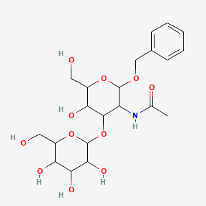 N-[(2S,3R,4R,5S,6R)-2-(Benzyloxy)-5-hydroxy-6-(hydroxymethyl)-4-{[(2R,3R,4S,5R,6R)-3,4,5-trihydroxy-6-(hydroxymethyl)oxan-2-YL]oxy}oxan-3-YL]acetamide