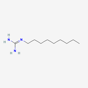 molecular formula C10H23N3 B1206165 Nonylguanidine CAS No. 60062-23-9