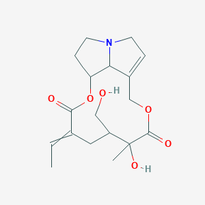 4-Ethylidene-7-hydroxy-6-(hydroxymethyl)-7-methyl-2,9-dioxa-14-azatricyclo[9.5.1.014,17]heptadec-11-ene-3,8-dione