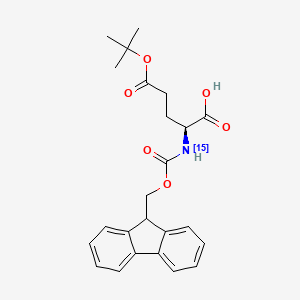 molecular formula C24H27NO6 B12061717 Fmoc-Glu(OtBu)-OH-15N 