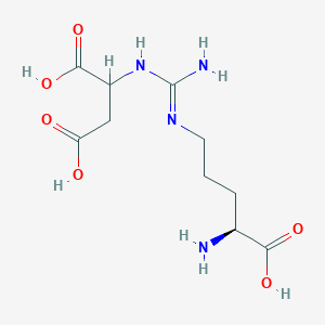 molecular formula C10H18N4O6 B1206173 (N(ω)-L-精氨酸)琥珀酸 