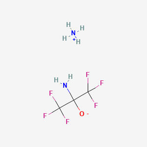 azanium;2-amino-1,1,1,3,3,3-hexafluoropropan-2-olate