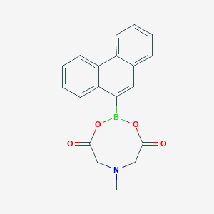 molecular formula C19H16BNO4 B12061998 6-methyl-2-phenanthren-9-yl-1,3,6,2-dioxazaborocane-4,8-dione 