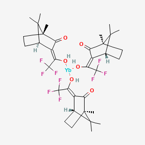 molecular formula C36H45F9O6Yb B12062006 Ytterbium D-3-trifluoroacetylcamphorate 