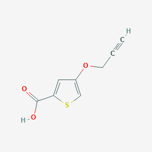 molecular formula C8H6O3S B12062057 4-(Prop-2-yn-1-yloxy)thiophene-2-carboxylic acid 