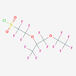 molecular formula C7ClF15O4S B12062092 Perfluoro-4-methyl-3,6-dioxaoctanesulfonyl chloride 