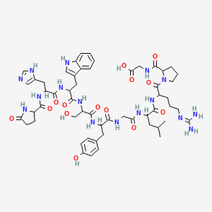 molecular formula C55H74N16O14 B12062099 H-DL-Pyr-DL-His-DL-Trp-DL-Ser-DL-Tyr-Gly-DL-Leu-DL-Arg-DL-Pro-Gly-OH 