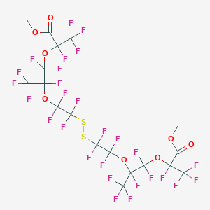 Bis(7-methoxycarbonylperfluoro-4,7-dimethyl-3,6-dioxaheptyl) disulfide