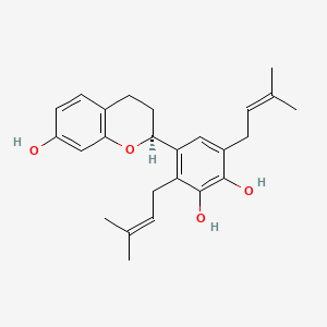 molecular formula C25H30O4 B1206214 カズノールA CAS No. 99624-28-9