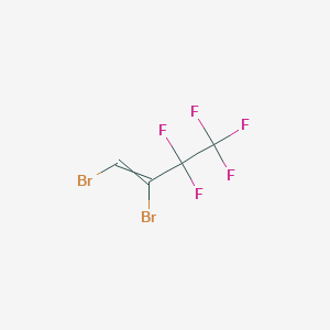 molecular formula C4HBr2F5 B12062190 1,2-Dibromo-3,3,4,4,4-pentafluorobut-1-ene 