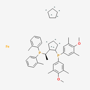 (R)-1-{(SP)-2-[Bis(4-methoxy-3,5-dimethylphenyl)phosphino]ferrocenyl}-ethylbis(2-methylphenyl)phosphine