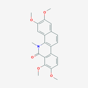 molecular formula C22H21NO5 B1206222 N-methyl-2,3,7,8-tetramethoxybenzophenanthridine-6(5H)-one 