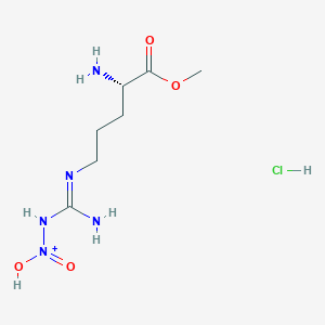 molecular formula C7H17ClN5O4+ B12062240 [[N'-[(4S)-4-amino-5-methoxy-5-oxopentyl]carbamimidoyl]amino]-hydroxy-oxoazanium;hydrochloride 