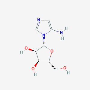 molecular formula C8H13N3O4 B1206227 5-Aminoimidazole ribonucleoside 
