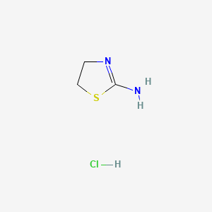molecular formula C3H7ClN2S B1206230 2-Amino-2-thiazoline hydrochloride CAS No. 3882-98-2