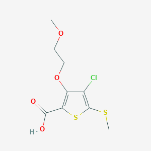 4-Chloro-3-(2-methoxyethoxy)-5-(methylthio)thiophene-2-carboxylic acid