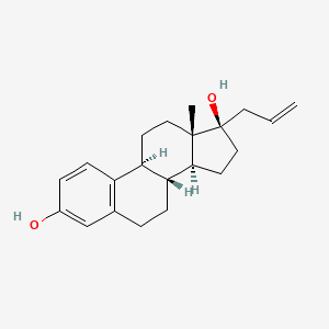 molecular formula C21H28O2 B1206240 17-烯丙雌三烯-1,3,5(10)-三烯-3,17β-二醇 CAS No. 971-82-4