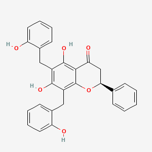 molecular formula C29H24O6 B1206243 Dichamanetin CAS No. 58779-09-2
