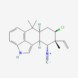 molecular formula C21H23ClN2 B1206245 Hapalindole A CAS No. 92219-95-9