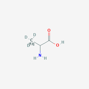 molecular formula C3H7NO2 B12062495 2-amino-3,3,3-trideuterio(313C)propanoic acid 