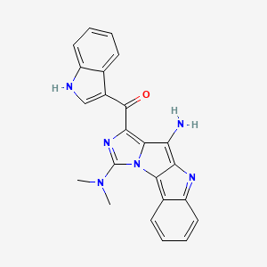 molecular formula C23H18N6O B1206261 Grossularine 1 CAS No. 94935-97-4