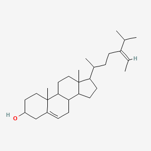 molecular formula C29H48O B12062622 10,13-dimethyl-17-[(E)-5-propan-2-ylhept-5-en-2-yl]-2,3,4,7,8,9,11,12,14,15,16,17-dodecahydro-1H-cyclopenta[a]phenanthren-3-ol 